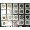 Image 1 : (20) World Coins in a Plastic Page, identified in 2" x 2"s. Includes French One to 10 Francs.  KM Va