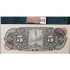 Image 2 : 1970 "Gypsy" Mexico Five Peso Bank note. (U.S. Bank Note Co.) Pick # 401. CU.