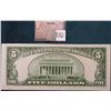 Image 2 : Series 1934 B Five Dollar Federal Reserve Note, H96 macro plate obverse & a macro 1578 Reverse. Choi