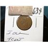 Image 1 : 1863 CWT "I O U 1 Cent"