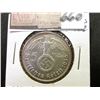 Image 1 : 1936D Silver 5Marks Nazi Germany BU