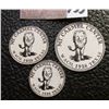 Image 2 : 5c, 10c, & 50c Cardboard Tokens "Mt. Carmel Center Waco, 1938 Texas". All three depict a Lion in cen