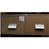 Image 1 : Two-drawer Metal Filing Drawer "H.O.N" Muscatine, Iowa. To be sold on auction floor, not shipped.