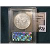 Image 2 : 1886 O Morgan Silver Dollar in an "ANGS MS 64" holder, although their grading is atrocious, use your
