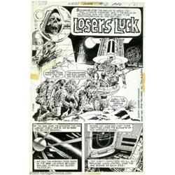 Tony DeZuniga - Original Art for Weird War Tales #13, Complete 8-Page Story, "Loser's Luck" (DC,...