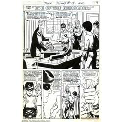 Bill Draut - Original Art for Teen Titans #18, page 8 (DC, 1968). This page from the original <B>...