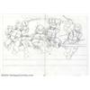 Image 1 : Kevin Eastman - Original Preliminary Art for Teenage Mutant Ninja Turtles #1, Double Page Spread...