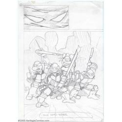 Kevin Eastman - Original Preliminary Art for Teenage Mutant Ninja Turtles #1, page 1 (Mirage Stud...