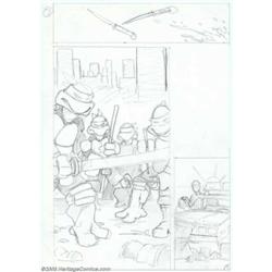 Kevin Eastman - Original Preliminary Art for Teenage Mutant Ninja Turtles #1, page 7 (Mirage Stud...