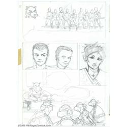 Kevin Eastman - Original Preliminary Art for Teenage Mutant Ninja Turtles #1, pages 12, 13 and 14...