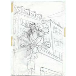 Kevin Eastman - Original Preliminary Art for Teenage Mutant Ninja Turtles #1, page 19 (Mirage Stu...