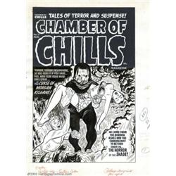 Lee Elias - Original Cover Art for Chamber of Chills #11 (Harvey, 1952)....