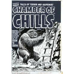 Lee Elias - Original Cover Art for Chamber of Chills #14 (Harvey, 1952)....