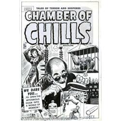 Lee Elias - Original Cover Art for Chamber of Chills #24 (Harvey, 1951)....
