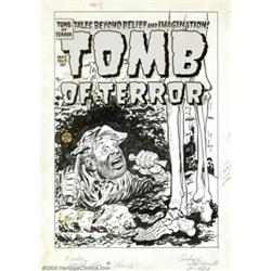 Lee Elias - Original Cover Art for Tomb of Terror #9 (Harvey, 1953)....