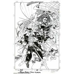 Pascual Ferry and Jaime Mendoza - Original Cover Art for Heroes for Hire #17 (Marvel, 1998)....