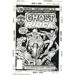 Rich Buckler and Frank Giacoia - Original Cover Art for Ghost Rider #18 (Marvel, 1976)....