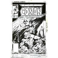 John Buscema - Original Cover Art for Conan the Barbarian #156 (Marvel, 1984)....
