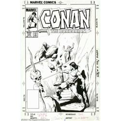 John Buscema - Original Cover Art for Conan the Barbarian #157 (Marvel, 1983)....