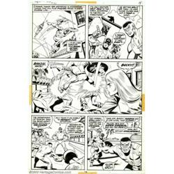Sal Buscema and Frank McLaughlin - Original Art for Captain America #156, pages 14 and 18 (Marvel...