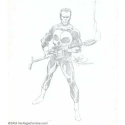 John Byrne - Original Illustration of the Punisher (undated)....