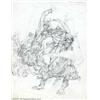 Image 1 : Neal Adams - Original Cover Art Preliminary for Tarzan and the Lion Man (Ballantine, 1975)....
