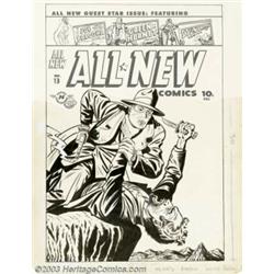 Al Avison - Original Cover Art for All-New Comics #13 (Harvey, 1946)....