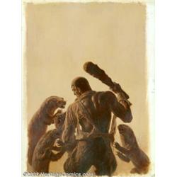 James Bama - Original Cover Painting for Doc Savage: The Other World (Bantam, 1968). When Bantam...