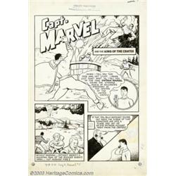 C. C. Beck - Original Art for Captain Marvel Adventures #5, story page 1 (Fawcett, 1941)....