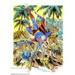 Wayne Boring - Original Superman Painting (1982)....