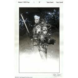 Travis Charest - Original Art for Wildcats/X-Men: The Golden Age #1, page 27 (Image, 1997). One o...