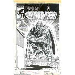 Larry Lieber and Al Milgrom - Original Cover Art for Web of Spider-Man #25 (Marvel, 1987). Not on...