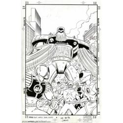 Ron Lim and Mark McKenna - Original Cover Art for Mighty Morphin' Power Rangers #2 (Marvel, 1995)...