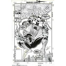 Chris Marrinan and Don Hudson - Original Cover Art for Web of Spider-Man #83 (Marvel, 1991)....