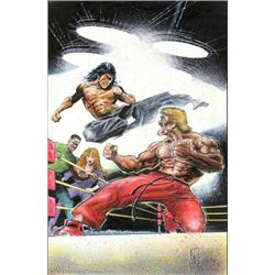 Val Mayerik - Original Cover Art for Bruce Lee #1 (Malibu, 1994)....