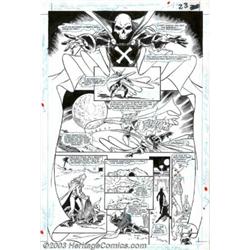 Todd McFarlane and Tony DeZuniga - Original Art for Infinity, Inc., Group of 2 pages (DC, late '8...