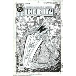 Todd McFarlane and Al Gordon - Original Cover Art for Infinity Inc. #37 (DC, 1986)....