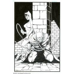 Shawn McManus - Original Illustration of Batman and Catwoman (2002)....