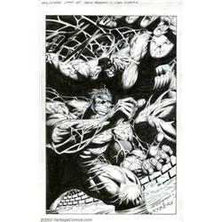 Shawn McManus and John Nyberg - Original Hulk/Sludge Pin-Up (undated). The Incredible Hulk vs. th...