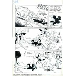 Otto Messmer - Original Art for Felix the Cat #6, page 11 (Dell, 1949)....