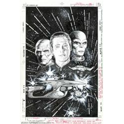 Jerome Moore - Original Cover Art for Star Trek: the Next Generation #7 (DC, 1990)....