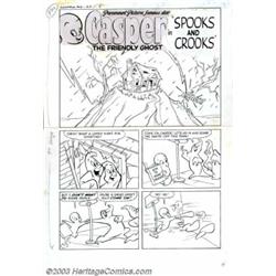 Steve Mufatti (attributed) - Original Art for Harvey Comic Hits #61, Complete 6-page Story, "Spoo...