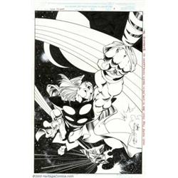 Carlos Pacheco - Original Splash Page Art for Thor: The Legend, page 9 (Marvel, 1996). In Septemb...