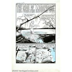 Bob Powell - Original Art for Chamber of Chills #11, Complete 7-page Story,  The Girl of the Moon...