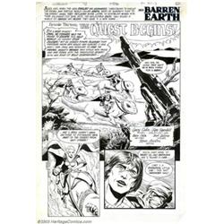 Ron Randall - Original Art for Warlord #78, Complete 6-page Barren Earth Story,  The Quest Begins...