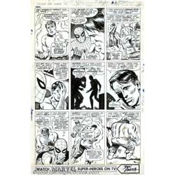 John Romita, Sr. and Don Heck with Mickey Demeo - Original Art for Amazing Spider-Man Annual #3,...