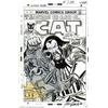 Image 1 : John Romita and Rich Buckler - Original Cover Art for The Cat #3 (Marvel, 1973). The Cat is caugh...