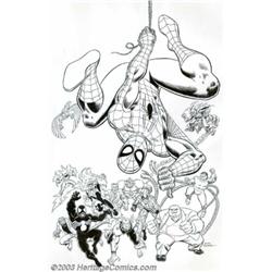 John Romita, Sr. - Original Illustration for Dynamic Forces Lithograph, "Spider-Man and His Spect...