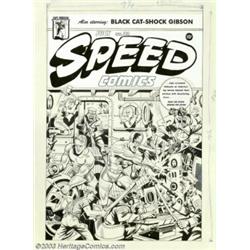 Alex Schomburg - Original Cover Art for Speed Comics #33 (Harvey, 1944). The collectibility of ma...