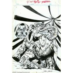 Marie Severin and John Romita, Sr. - Original Cover Art for Super-Villain Team-Up #8 (Marvel, 197...